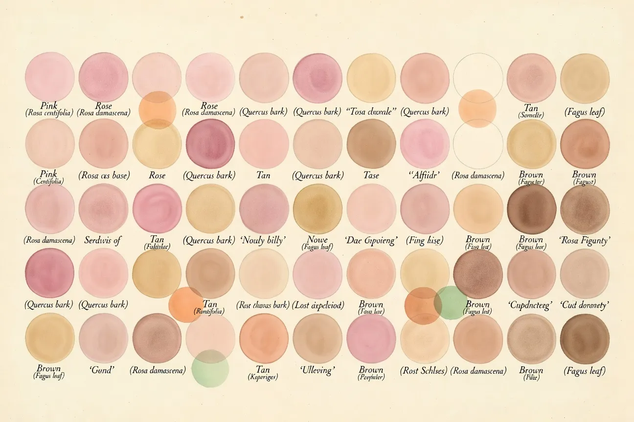 Color palette of clitoral diversity — botanical educational plate