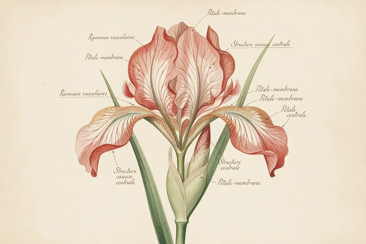 Planche pédagogique illustrant la diversité anatomique du clitoris, six variantes morphologiques stylisées