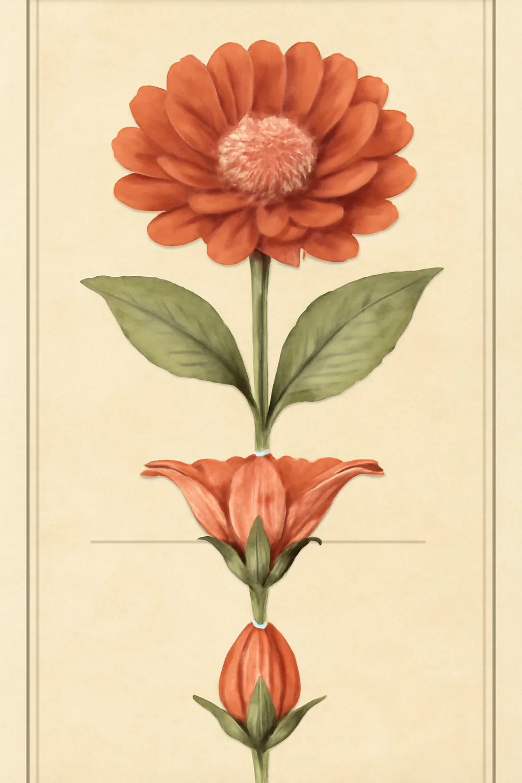 Illustration éditoriale botanique — Clitoris-moi.ch