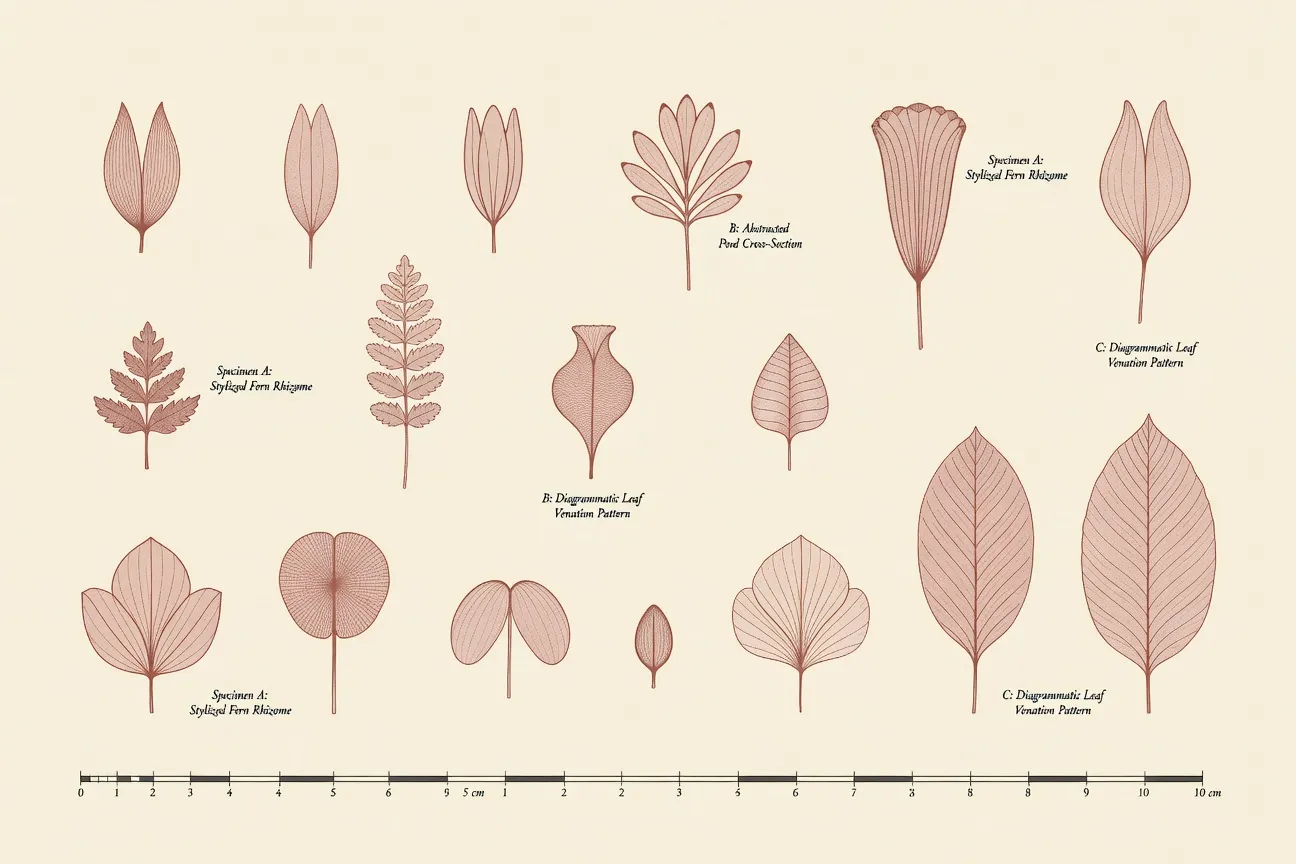 Illustration éditoriale botanique - hypertrophie clitoridienne mesurée